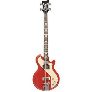 Italia Mondial Sportster Bass 4-string Bass Guitar - Red