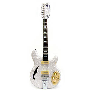 Italia Rimini 12-string Electric Guitar - White Pearloid