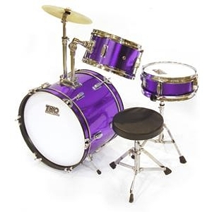 TKO TKO99 3-piece Children's Drum Set Metallic Purple
