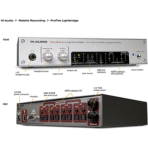 M-Audio ProFire Lightbridge Firewire Lightpipe Interface