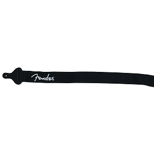 Fender® 2" Poly-Webbing Logo Strap - Black with White Lettering