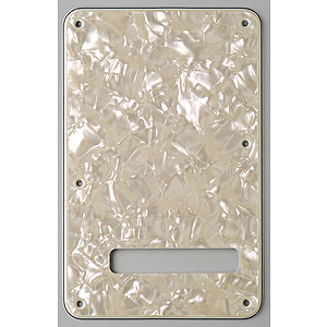 Fender® Stratocaster® 4-Ply Backplate - White Moto