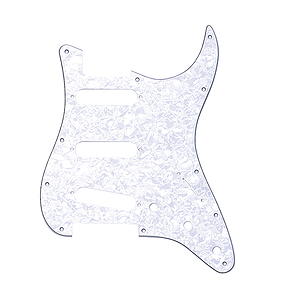 Fender® Standard Stratocaster® Pickguard - White Pearl
