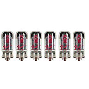 Fender® Matched Sextet of GT 6550 Tubes - Red