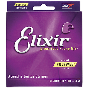 Elixir Acoustic Guitar Strings with Original Polyweb Coating - Resonator Strings