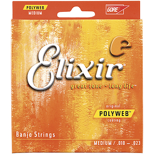 Elixir Banjo Strings with Original Polyweb Coating - Medium