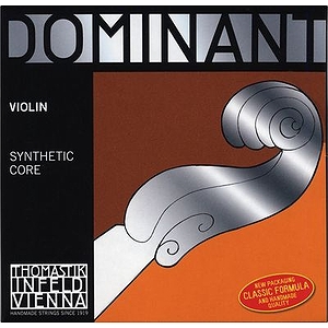 Thomastik Dominant 1/8 Size Violin Strings Set, Wound E String, Ball End