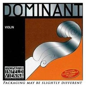 Thomastik Dominant 4/4 Size Violin Strings 4/4 Set, Wound E String, Loop End
