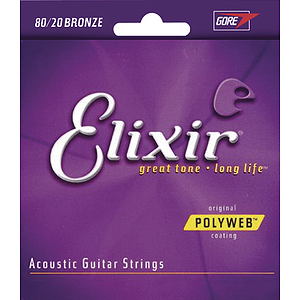 Elixir Anti-Rust Acoustic Guitar Strings with Original Polyweb Coating
