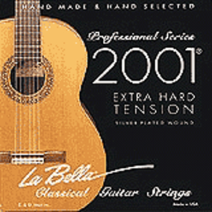 La Bella Series 2000 Classical Nylon Guitar Strings - Extra Hard Tension, 3 Sets