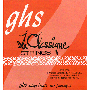 GHS 2300 LaClassique Classical Nylon Guitar Strings - Med-High Tension - 3 Sets