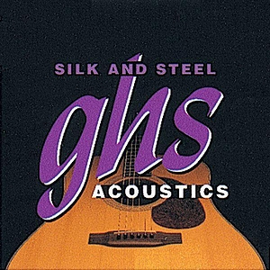 GHS 350 Silk and Steel Acoustic Guitar Strings - Medium Gauge - 3 Sets