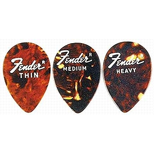 Fender® 358 Model Picks - Thin, Shell - 72 picks