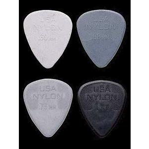 Dunlop Standard Nylon Picks - .38mm White, bag of 72