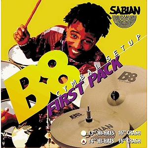 Sabian B8 First Pack Cymbal Pack w/14" Hi-hat, 16" Crash Cymbal