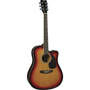 J. Reynolds Dreadnought Acoustic-Electric Guitar - Sunburst