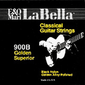 La Bella Classical Gold Guitar Strings - Black, 3 Sets