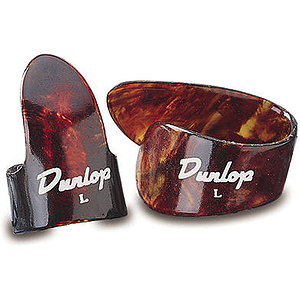 Dunlop Plastic Thumbpicks - Large, Shell Color, 12 pieces