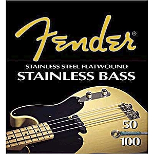 Fender® Stainless Steel Flatwound Bass Strings - Medium