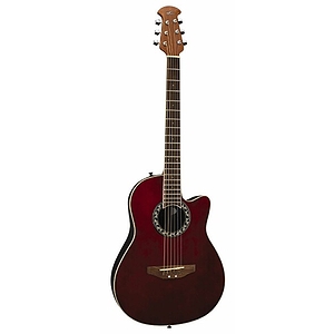 Applause AA13 Mini-Bowl 3/4 Size Steel String Acoustic Guitar - Ruby Red