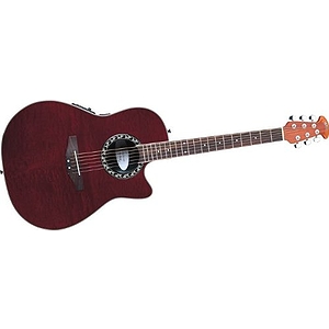 Applause AE128 Super Shallow Acoustic-Electric Guitar Red Figured Mahogany