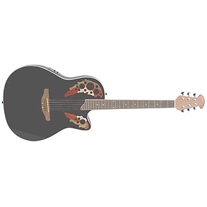 Applause AE148 Super Shallow Acoustic Electric Guitar Black