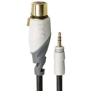 Monster iStudioLink Microphone to Computer Cable - 12' Gold Contact XLR to 1/8" Stereo Mini