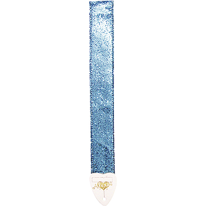 LM Alexis 2" Guitar Strap - Glitter Blue