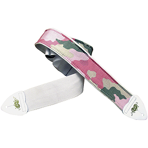 Alexis Pink Camouflage Guitar Strap