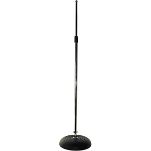 Adam Floor Microphone Stand w/cable clips - Chrome