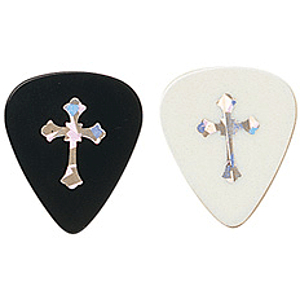 D'Andrea Christian Picks - Various Christian Symbols, Black, Heavy Gauge, Box of 144