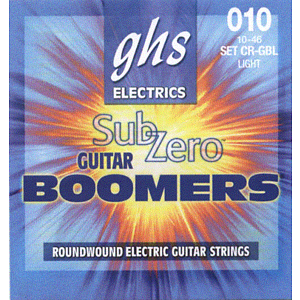 GHS GBCL Sub-Zero Boomers Electric Guitar Strings, Light, 3 Sets