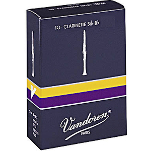 Vandoren Traditional Bb Clarinet Reeds (thickness: 2) - box of 10