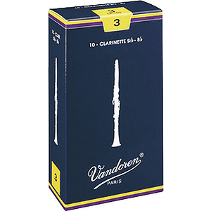 Vandoren Traditional Bb Clarinet Reeds (thickness: 3) - box of 10