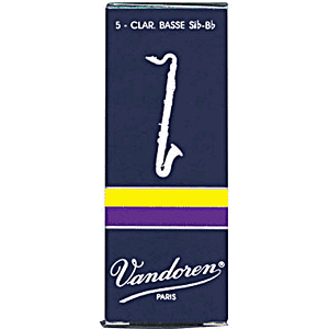 Vandoren Traditional Bass Clarinet Reeds (thickness: 3.5) - box of 5