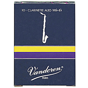 Vandoren Traditional Alto Clarinet Reeds (thickness: 2.5) - box of 10