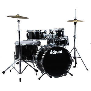 ddrum D1 5-Piece Junior Drum Set with Cymbals - Black
