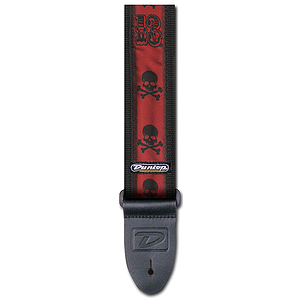 Dunlop Lucky 13 Guitar Strap - Skulls