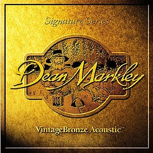 Dean Markley Vintage Bronze Acoustic Guitar Strings - Extra Light, 3 Sets