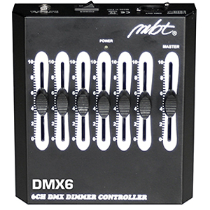 MBT Lighting DMX6 DMX Lighting Controller - 6-channel