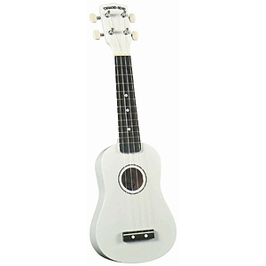 Diamond Head Soprano Ukulele - White