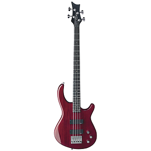 Dean Edge 1 Bass Guitar - Transparent Red