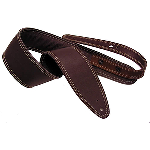 LM EHERITAGE25BR Eyeland Hidden Tail Series Hand Sewn Guitar Strap - Brown