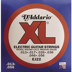 D'Addario EJ22 Electric Jazz Guitar Strings - Nickel Round Wound, Medium, 3 Sets