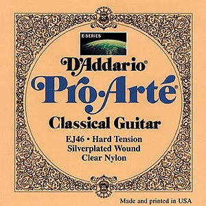 D'Addario EJ46 Pro-Arte Classical Nylon Guitar Strings - Silver/Clear, Hard, 3 Sets