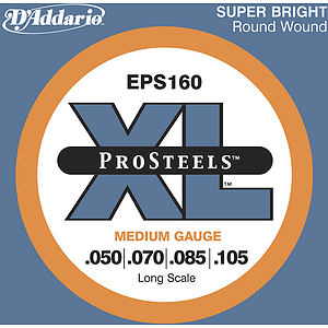 D'Addario EPS160 Pro Steel Bass Guitar Strings - Medium Gauge