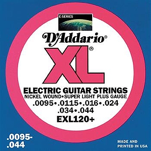 D'Addario EXL120+ Electric Guitar Strings - Nickel Round Wound, Super Light Plus, 3 Sets