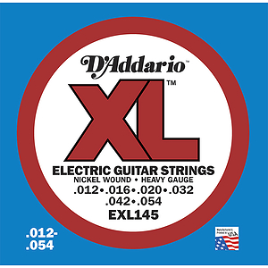 D'Addario EXL145 Nickel Wound Electric Guitar Strings - Heavy Gauge - 3 Sets