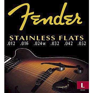 Fender® Stainless Steel Flatwound - Light - 3 sets of strings
