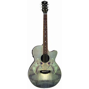 Luna Spirit of the Night Acoustic-Electric Guitar - with Faerie Design